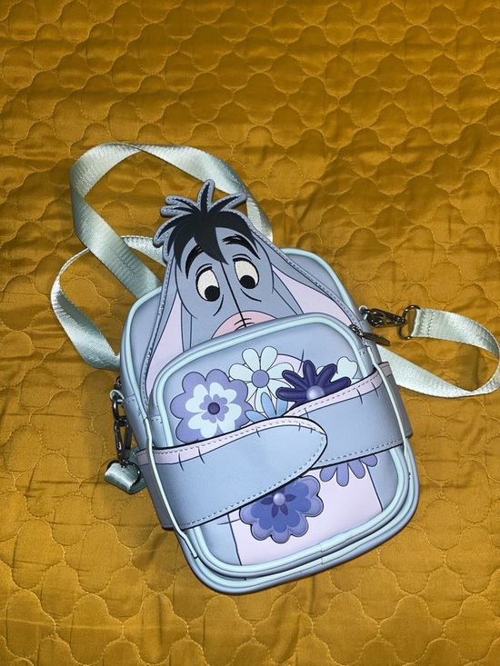 Loungefly Handbags - Loungefly Eeyore Floral Crossbody Bag in Lavender